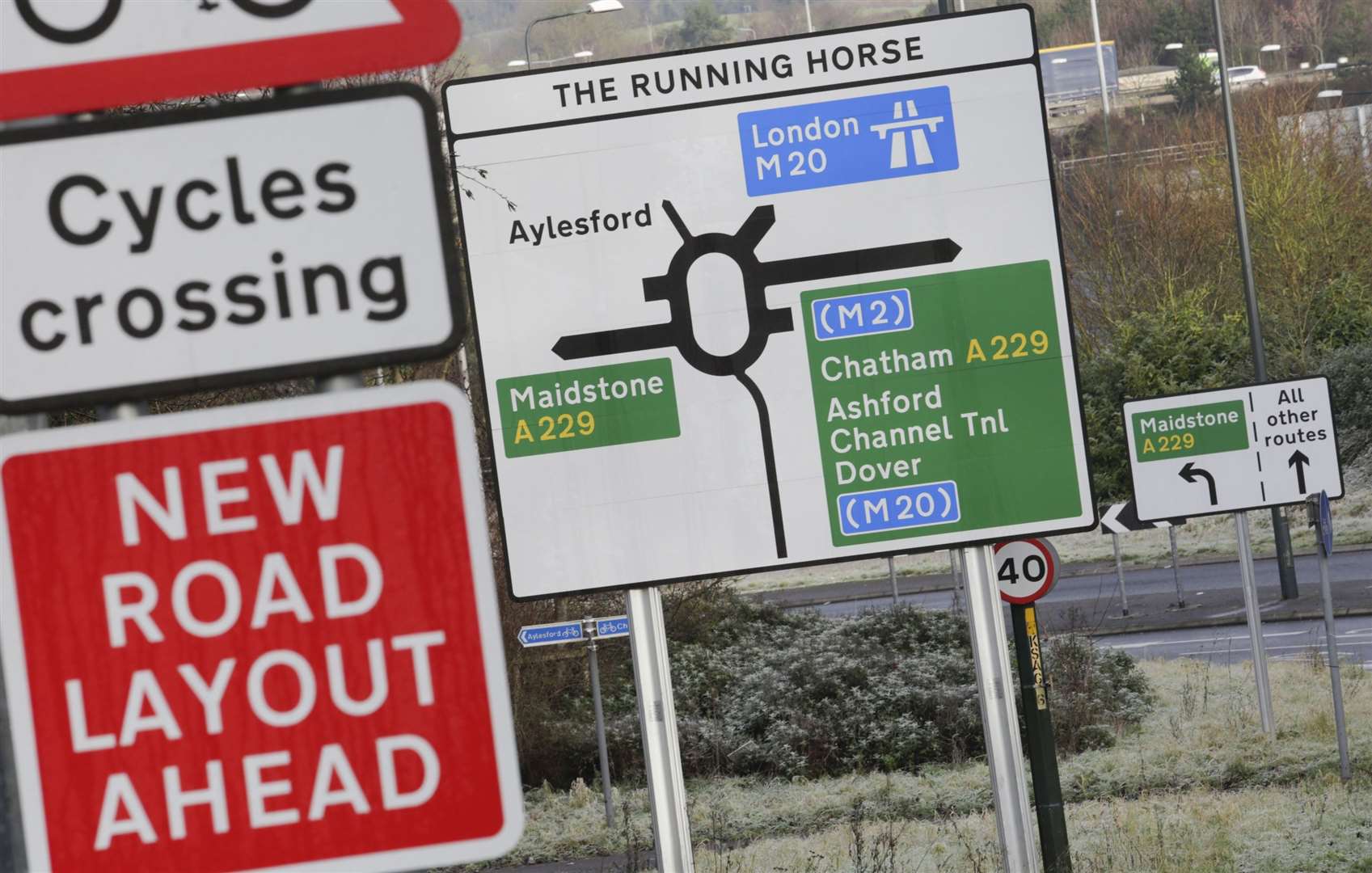 Work on the upgrade to the Running Horse Roundabout will start next month