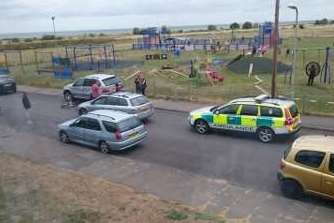 Boy airlifted to hospital after collision with car. Picture: John Edwards