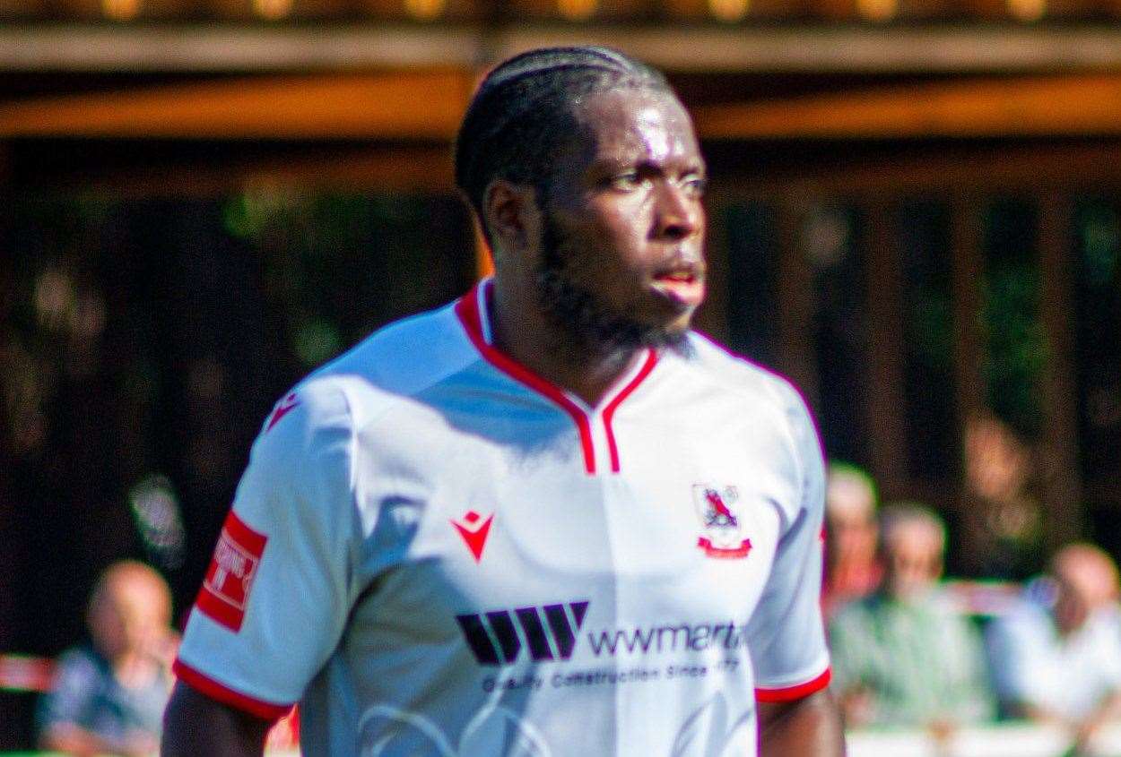 Ramsgate’s Bode Anidugbe – on target against Sheppey. Picture: Ramsgate FC