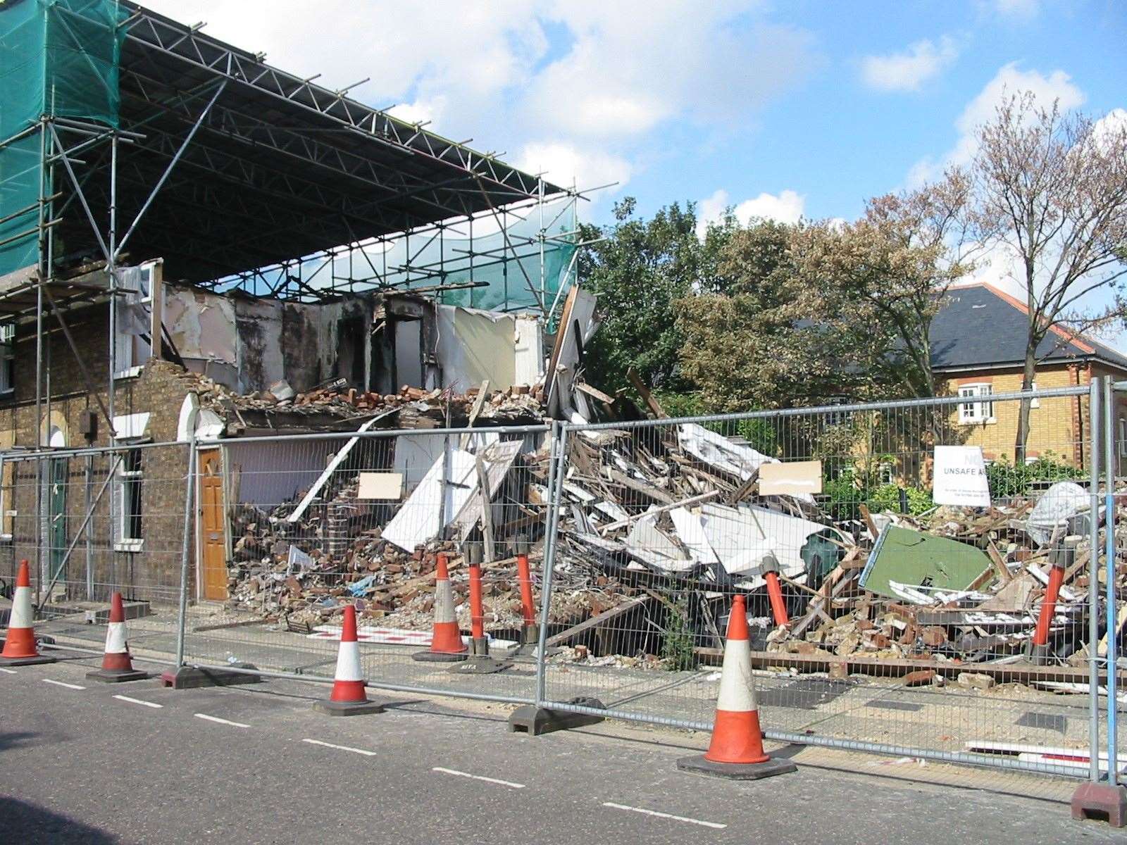 Many surrounding homes were left seriously damaged after the Faversham gas explosion in 2004