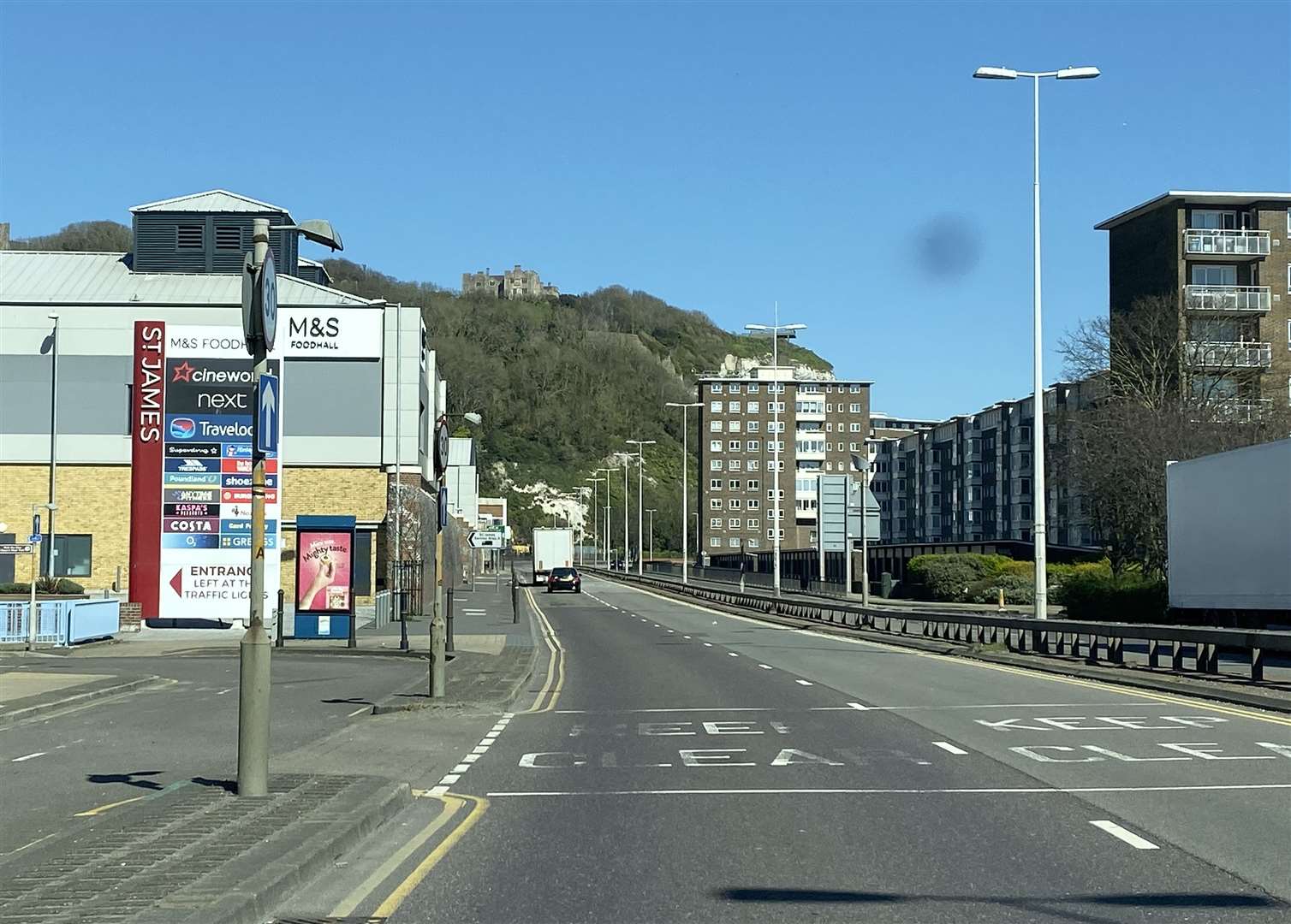 The A20 Townwall Street in Dover. Picture: Steve R Salter