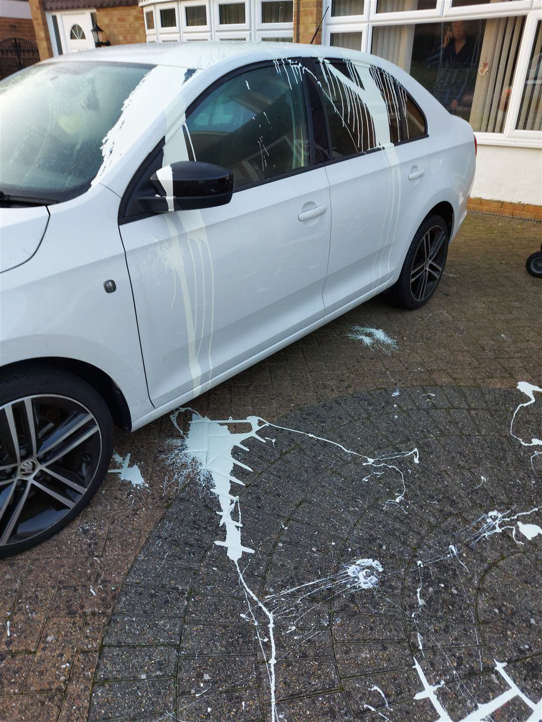 Paint everywhere after the attack