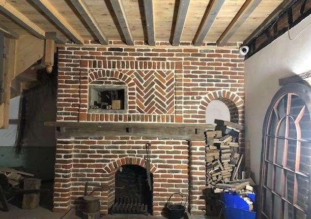 A 1650 fireplace was discovered in the Margate pub