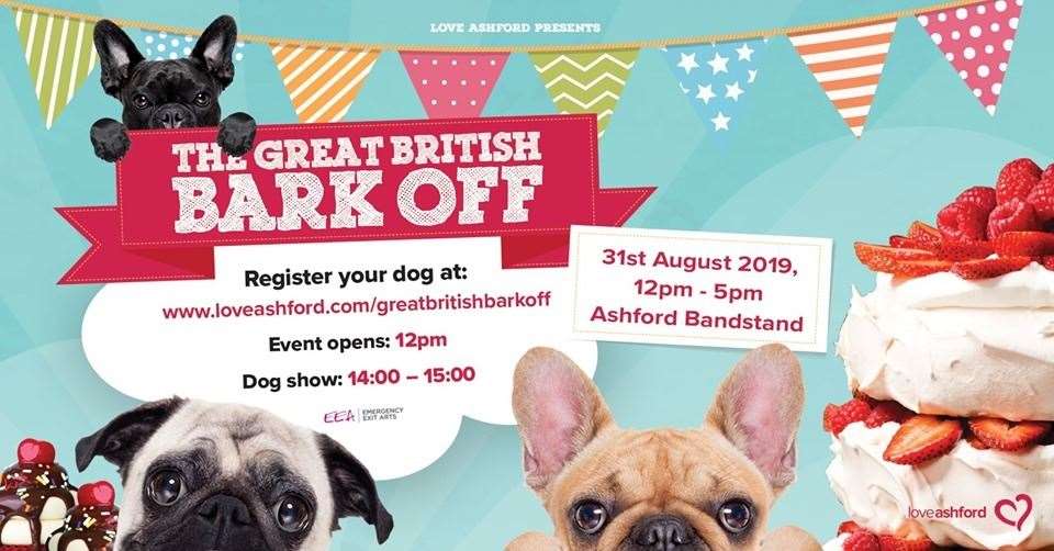 Calling cake and dog lovers! LoveAshford is proud to present the very first Great British Bark Off, an exciting event combining cake and canines in a fun, free family event in Ashford town centre.