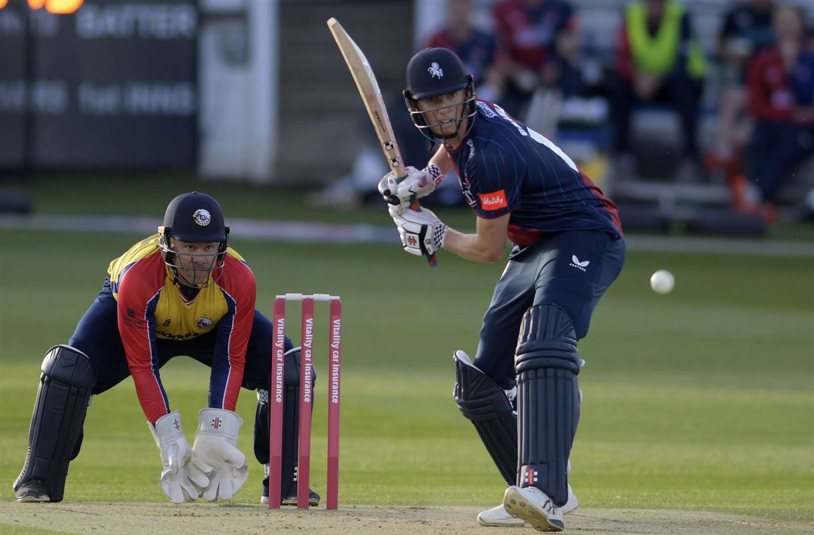 Zak Crawley in T20 Blast action last season for The Spitfires. Picture: Barry Goodwin