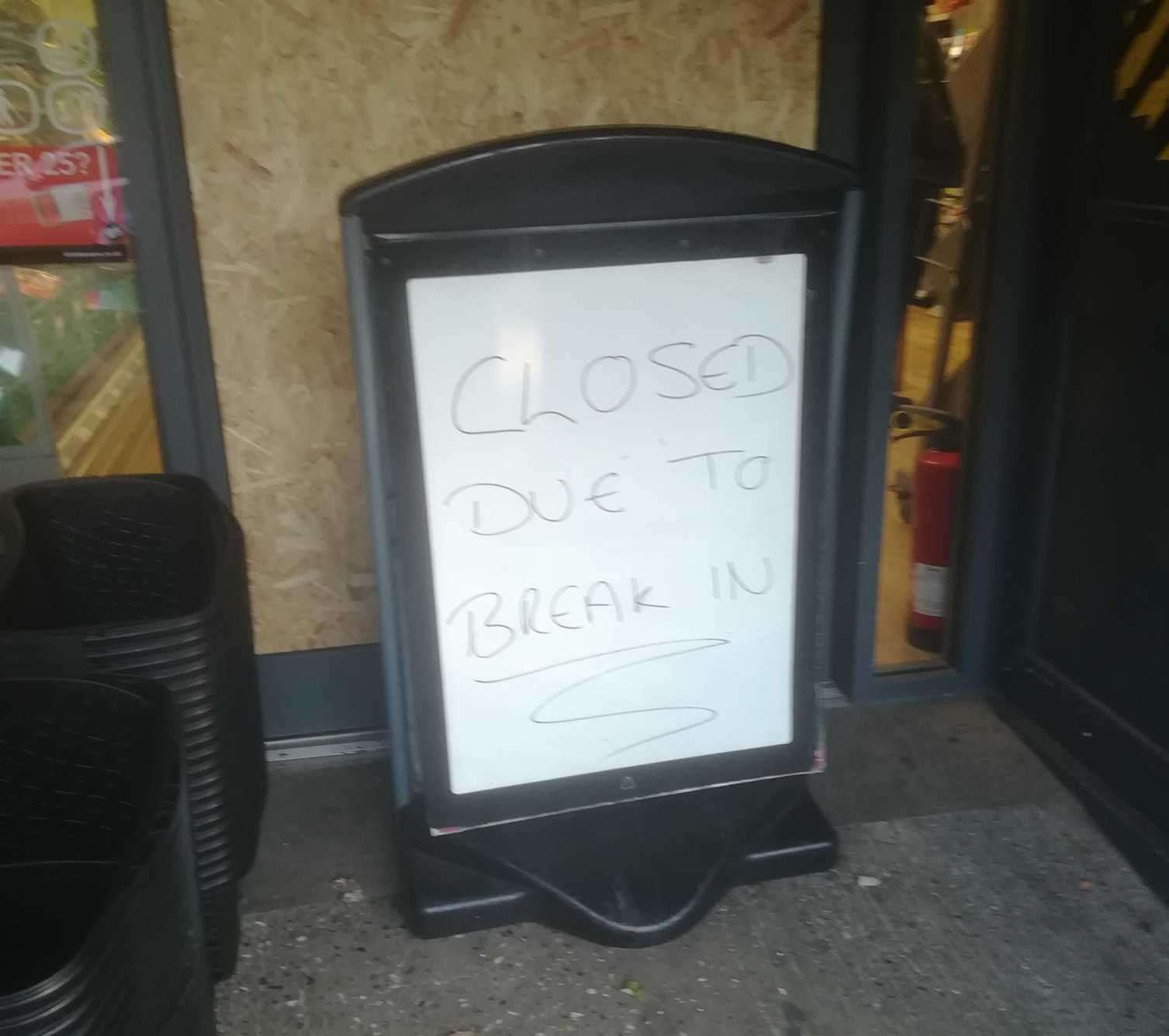 The Co-op store in Station Road, Westgate, was forced to close this morning following the burglary. Picture: Charlotte Jenkins
