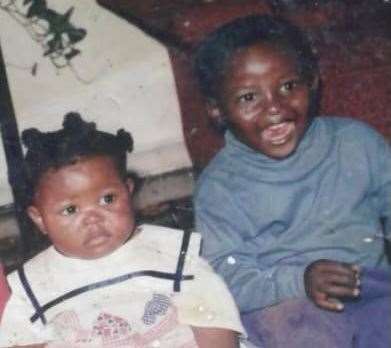 Emmanuel Gotora with his sister Millie Kamba-Gotora. Picture: Millie Kamba-Gotora