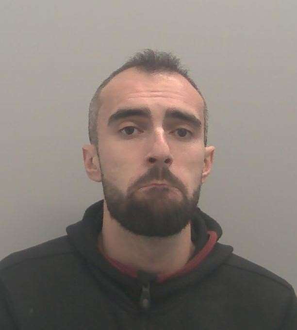 Kristiyan Hristev, of Parr's Head Mews, Rochester, has been jailed after police witnessed a firearms deal taking place. Picture: NCA