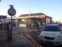 Police at Gillingham station