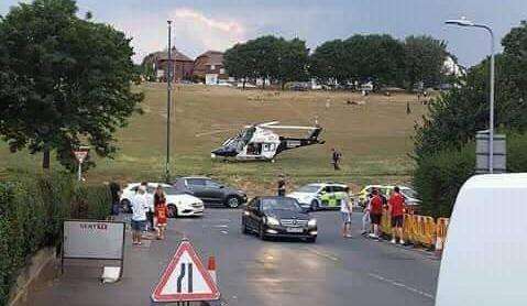 Kent Air Ambulance in the area at the time. (3193141)