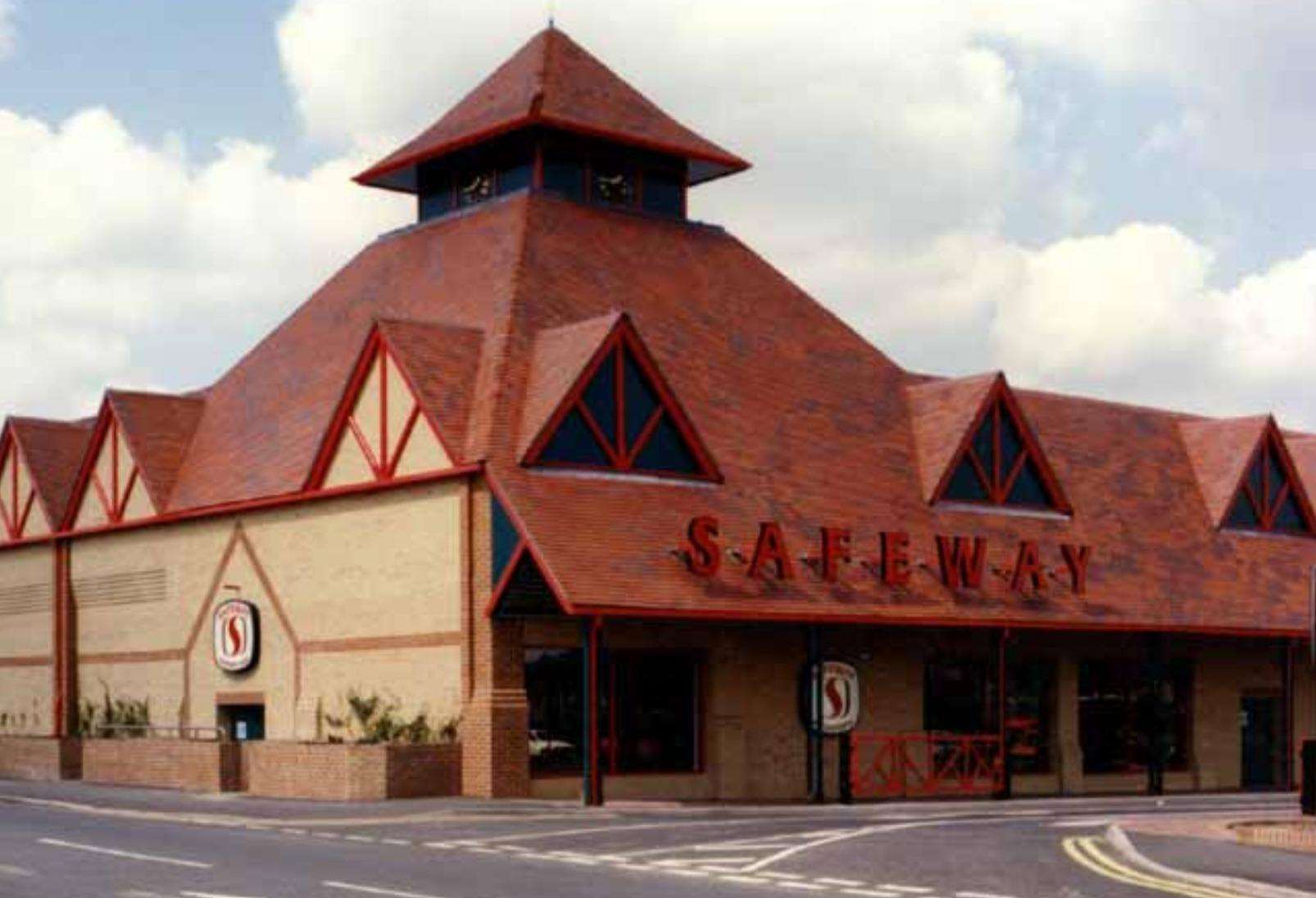 Safeway building in Folkestone in 1989 - it later became Morrisons after Safeway was part of a takeover deal 14 years ago