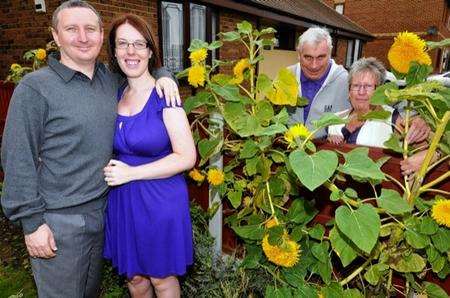 David and Julia, left, with Pete and Pam.