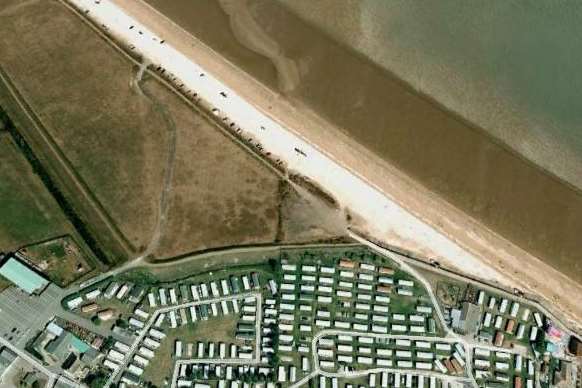 Gary Pocock was found on a private beach in Leysdown. Picture: Google Earth