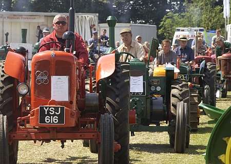 Vintage tractors at the Kent Show back in 2002.
