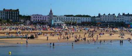 Margate beach attracts hundreds of visitors in good weather, but others are not fans of the town.
