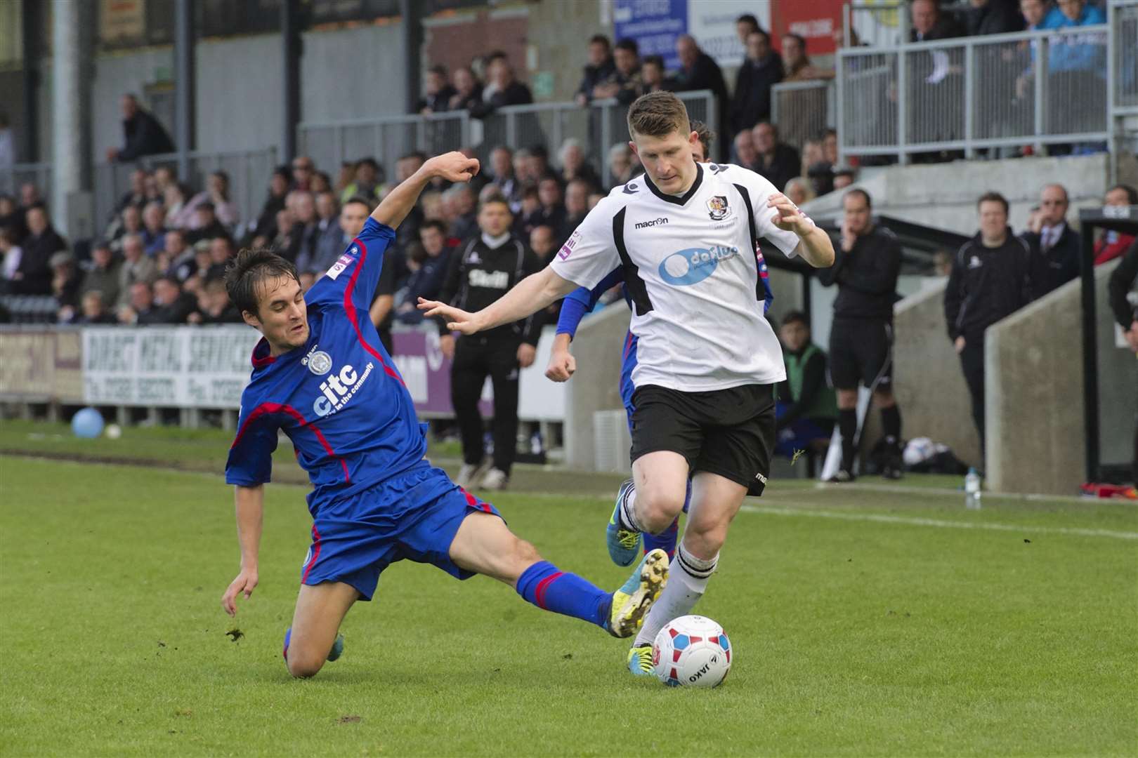 Matt Fry playing for Darford against Hyde in 2013. Picture: Andy Payton