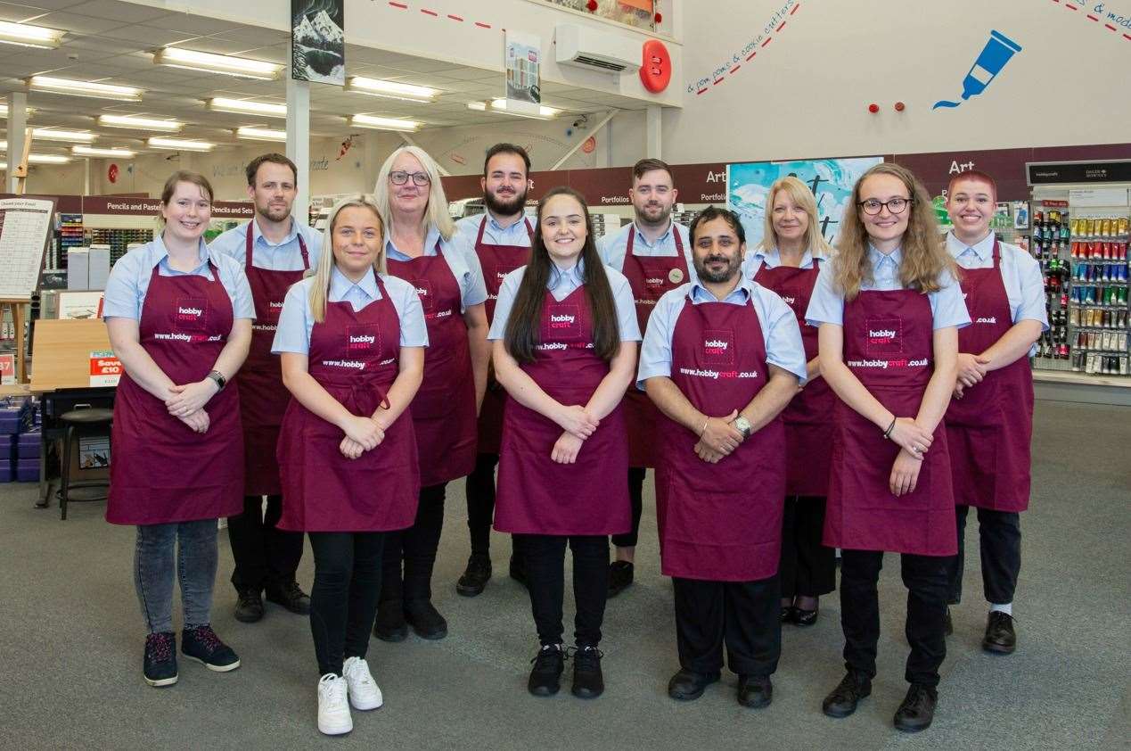 The store's team. Picture: Hobbycraft