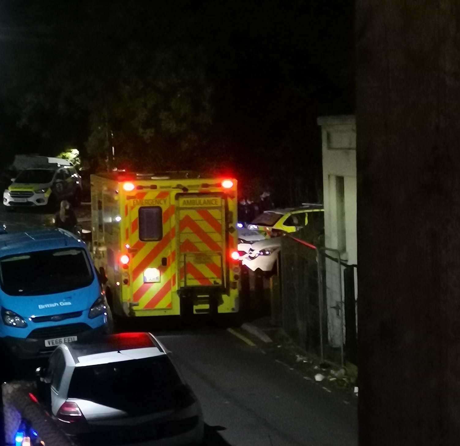 An ambulance was called to the incident in Station Road, Northfleet