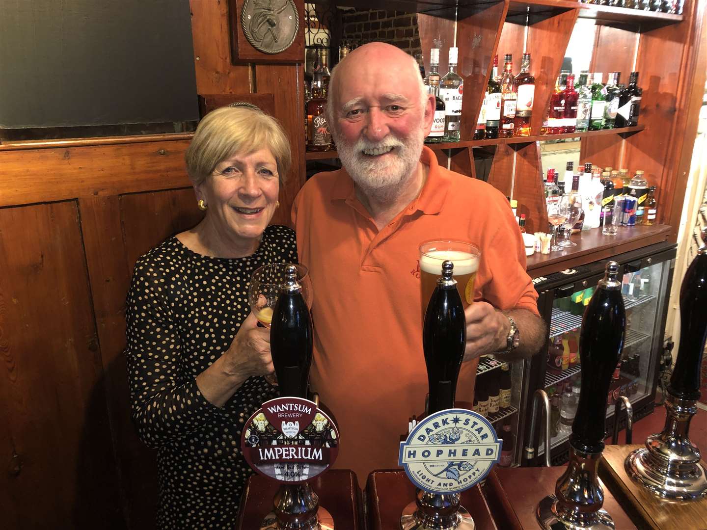 Diane and John Brice, back at the pumps