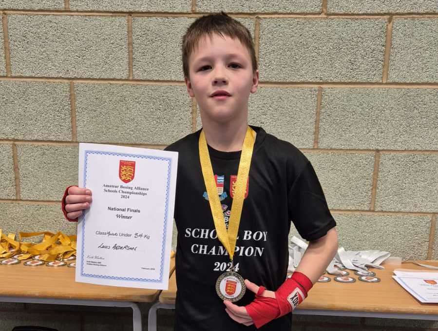 Victorious youngster Louis Anderson has been dubbed "Mini Mike" Tyson by coaches at Leo's Lions ABC