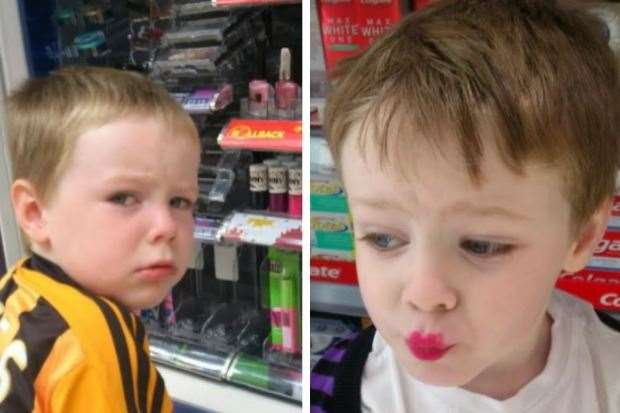 As a toddler, Miles would throw tantrums if he was denied yet another pink lipstick