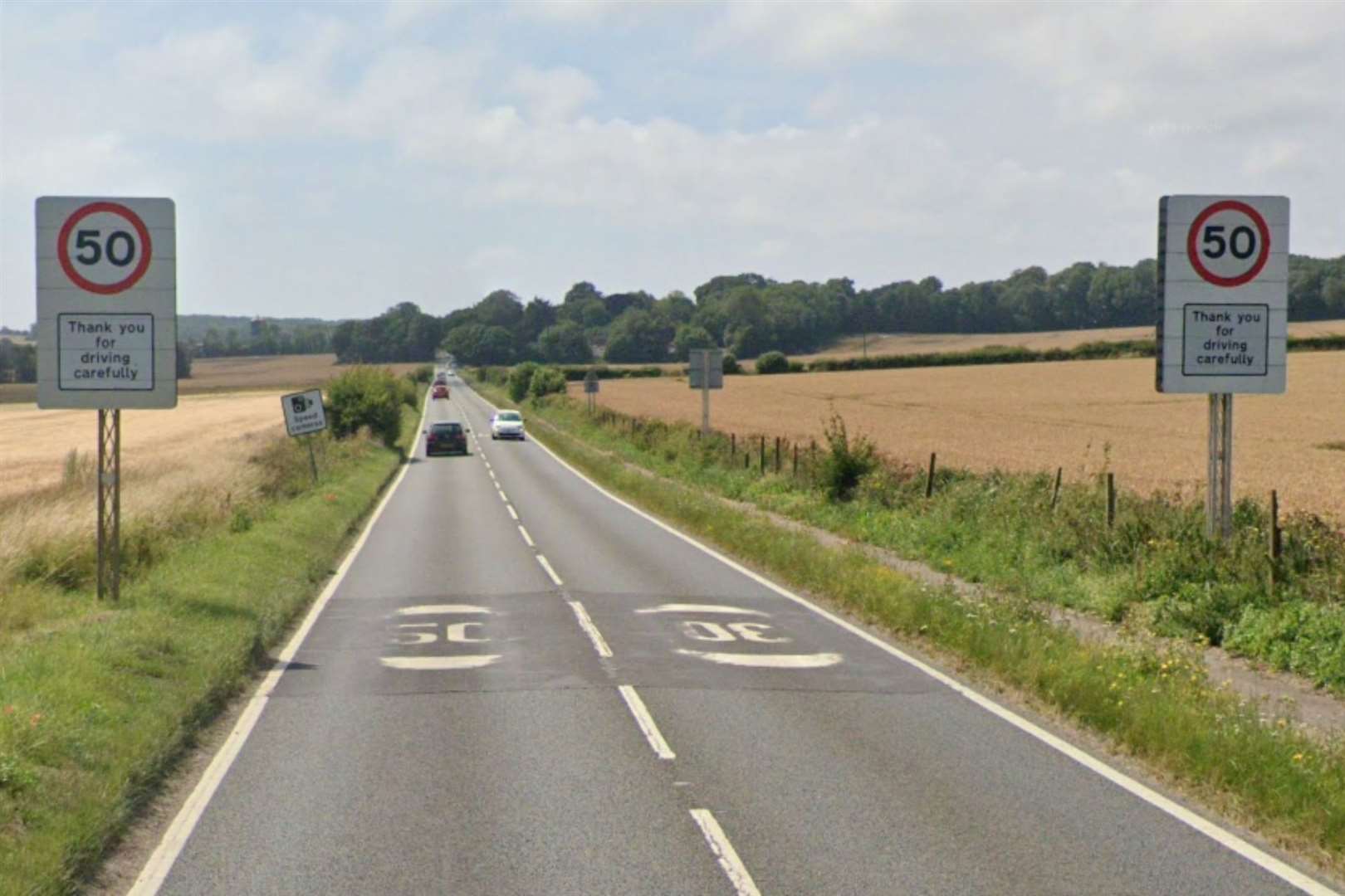 The accident occurred on the A258 Dover Road near Deal. Photo: Google Street View