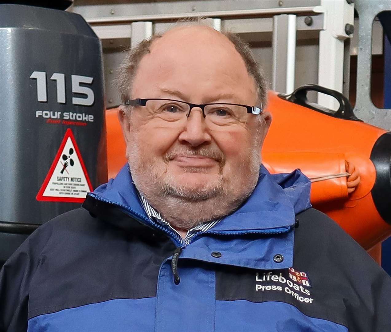 Peter Barker now, in his role as Margate Lifeboat Station’s volunteer lifeboat press officer. Picture: RNLI