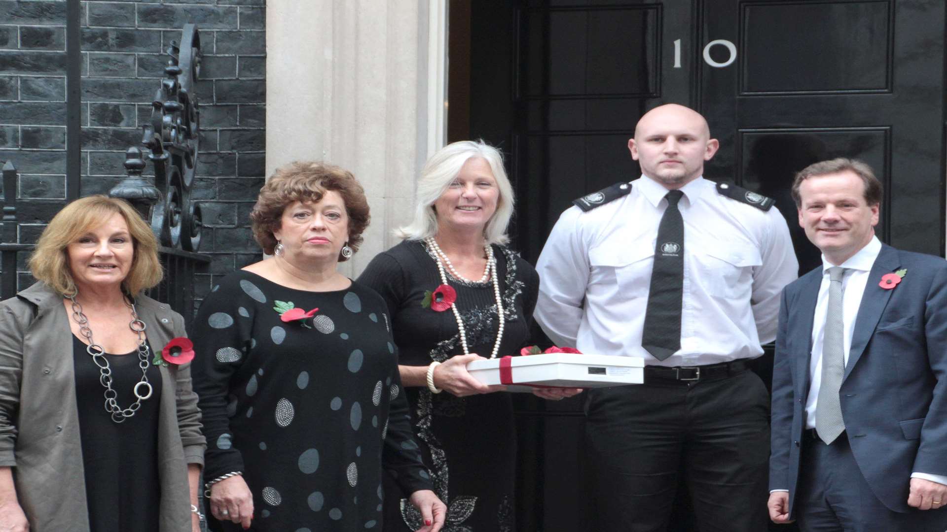 Amanda Mount, Fiona Punter and Joanna Thomson from the Save Our Sands campaign group delivered their petition to No10 Downing Street on Monday with MP Charlie Elphicke