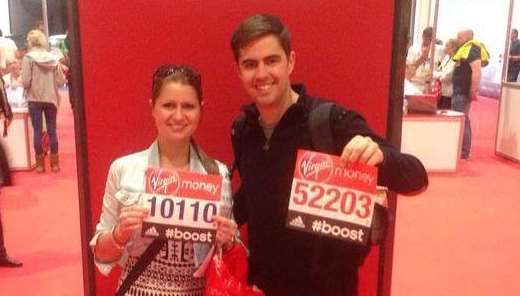 Siblings Alison Mackay, 28 and Matt Mackay, 29, will be running the London Marathon today