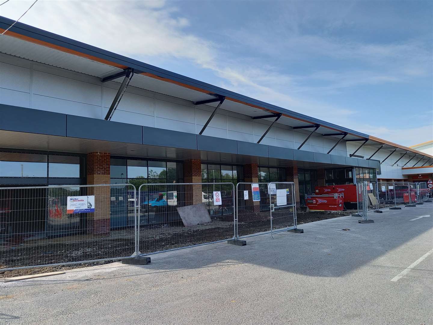 The Aldi supermarket will be ready in early October