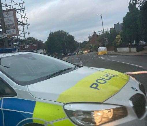 A murder investigation has been launched in Bromley after a man was found with multiple stab wounds in Widmore Road. Picture: @Ben2Toovey/Kent_999s/Twitter