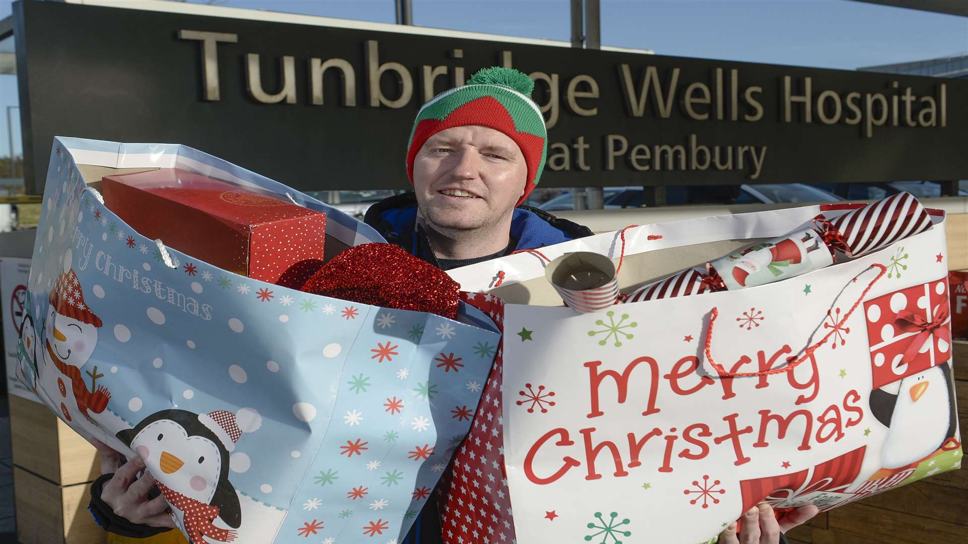 Adam Pryor brings supplies to Tunbridge Wells Hospital