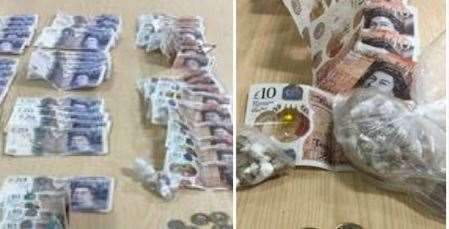Drugs and cash were seized during the operation