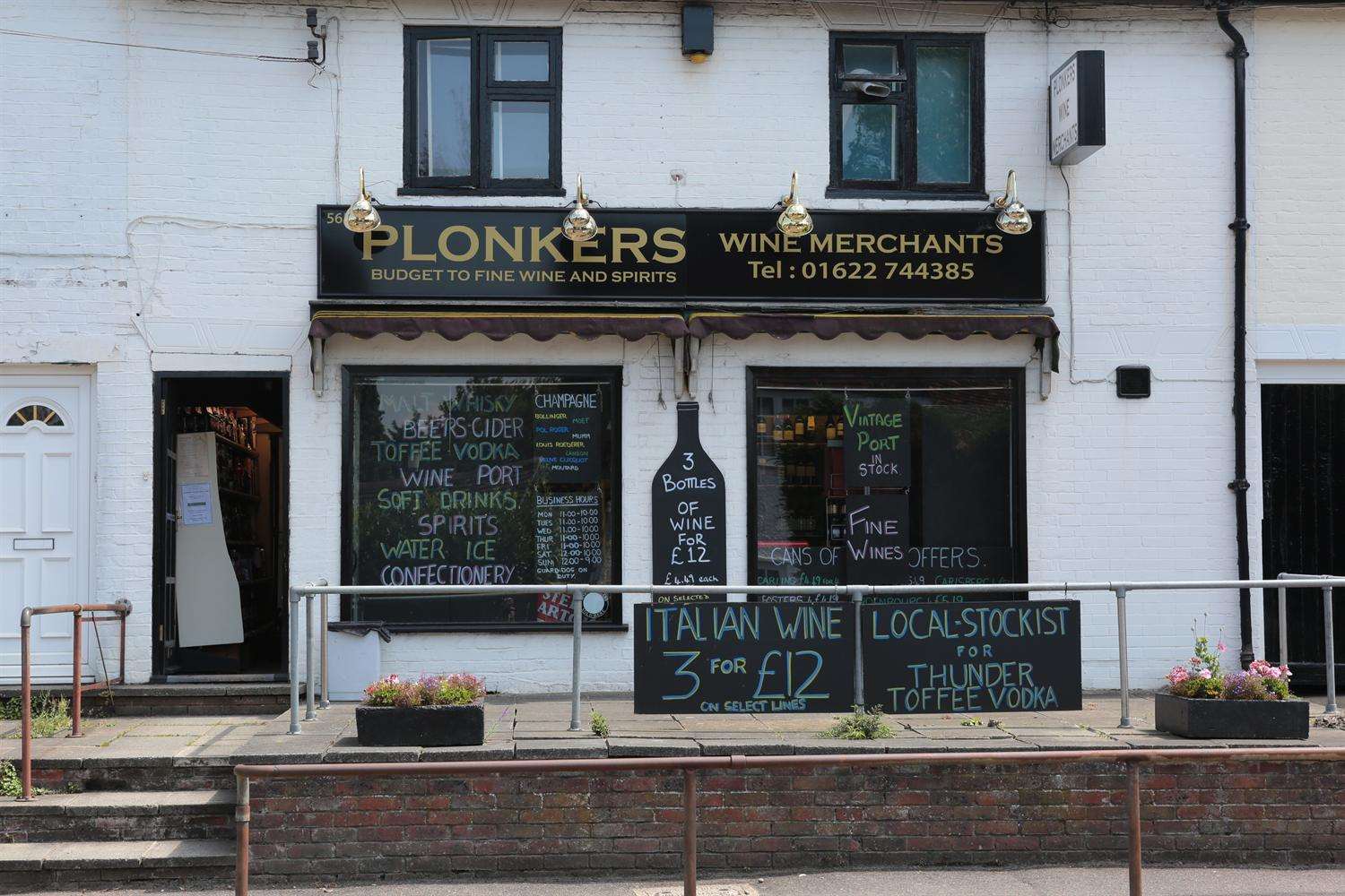 Plonkers Wine Merchants, Loose Road, Maidstone