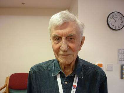 Geoff Austin, 86, has praised the help of Blind Veterans UK