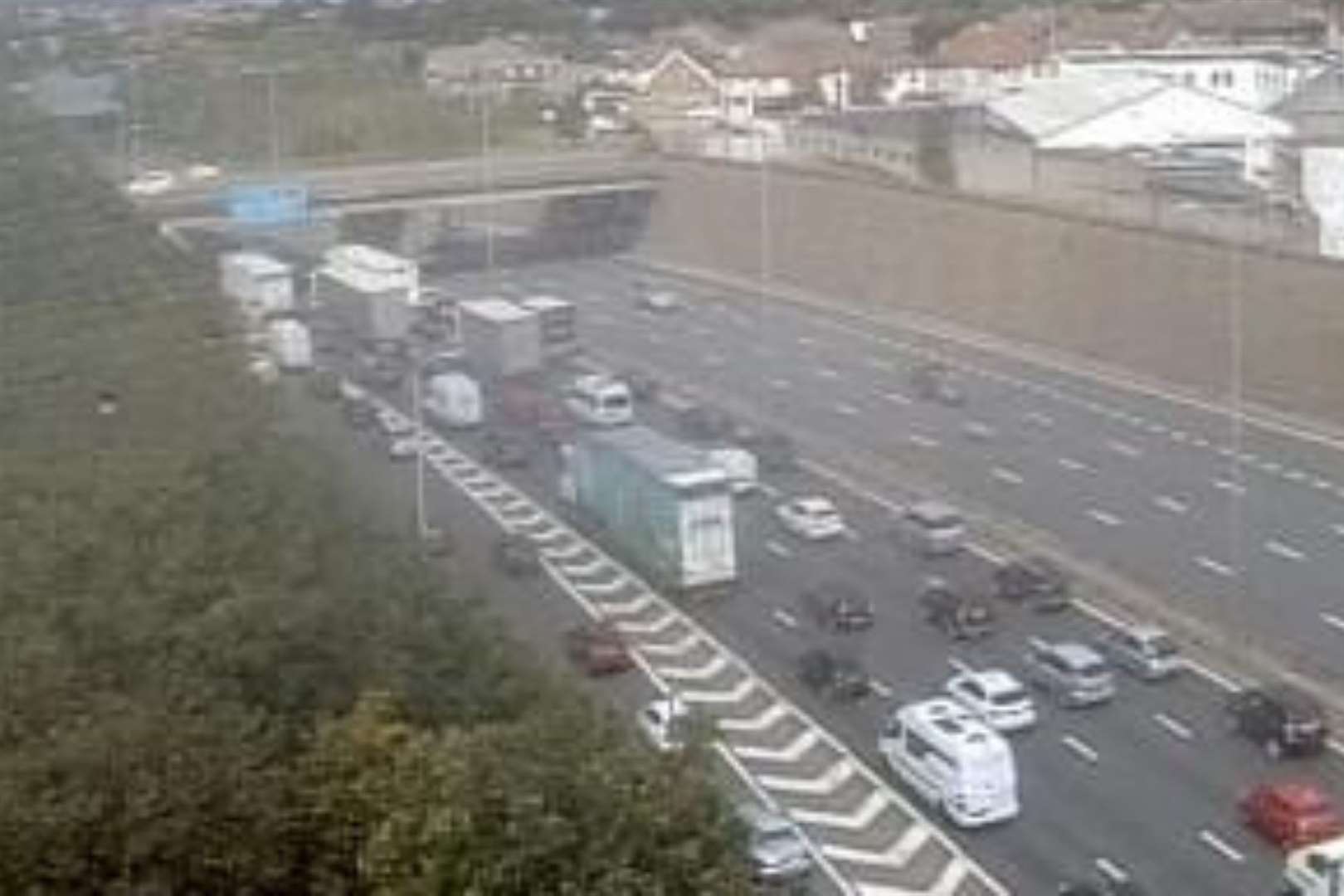 Queues on the approach to the Dartford Tunnel (51144448)