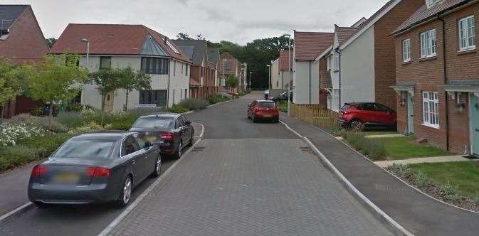 The car where the drugs were discovered was abandoned in St Catherine’s Road, Maidstone Picture: Google Street View