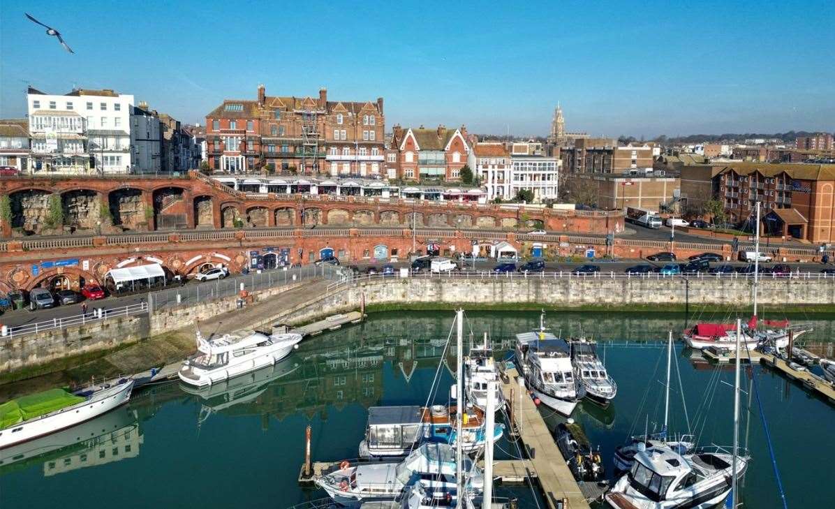 This seven-bedroom house overlooking Ramsgate Harbour is on the market for £1.95m. Picture: Winkworth