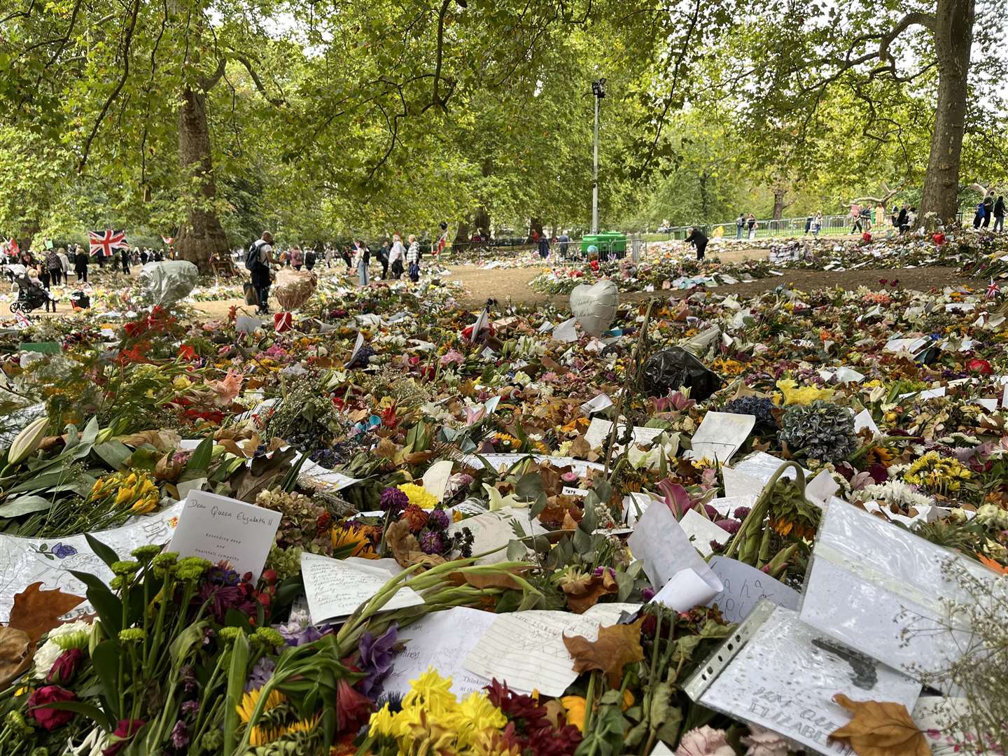 Tributes in Green Park. Picture: Chantal Weller