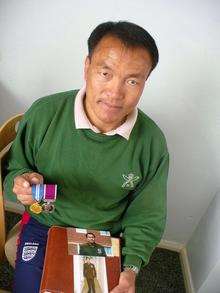 Former Gurkha Kebahang Chemjong, from Canterbury, whose sister had been denied access to the country to donate him a kidney