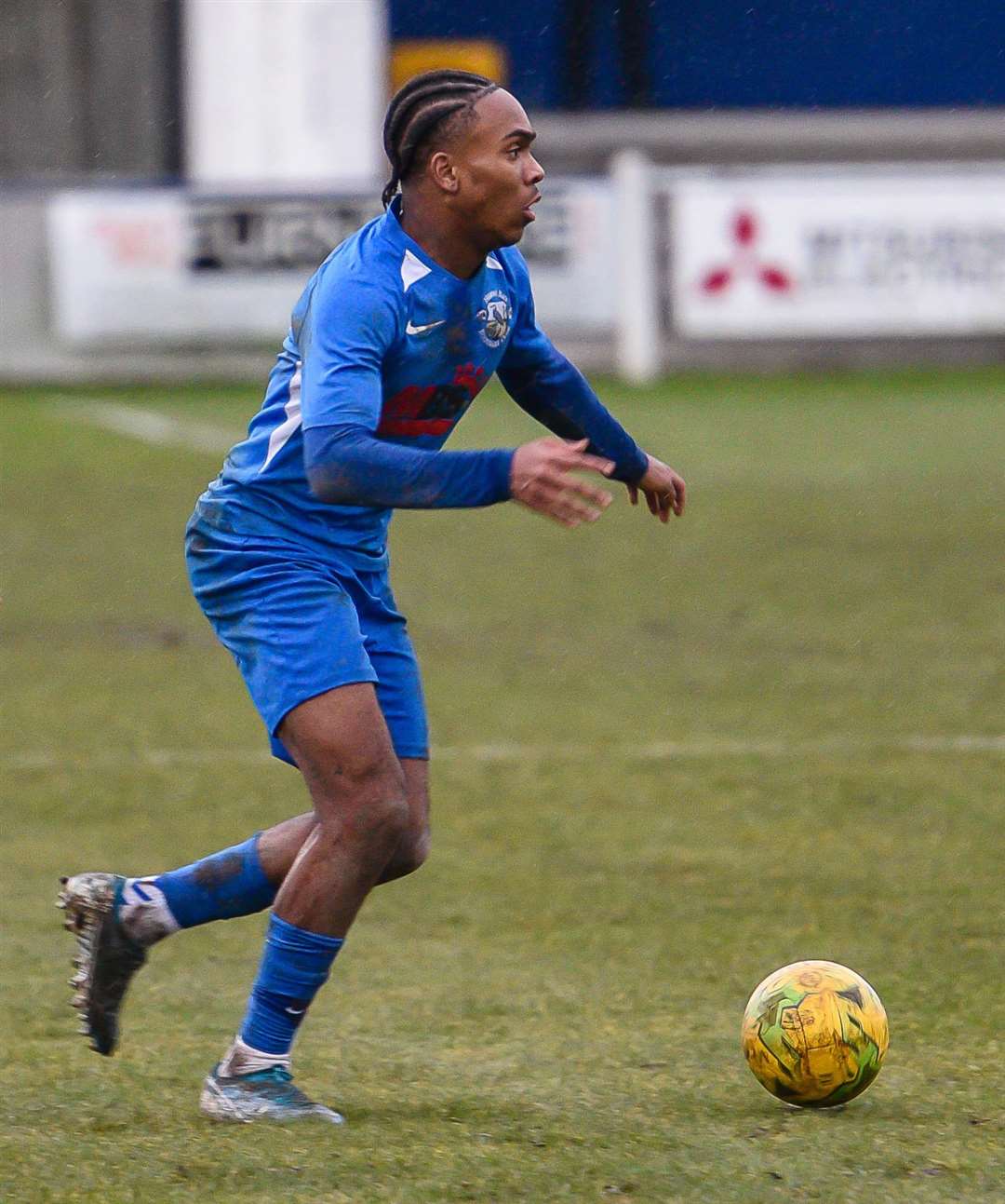 Tushaun Walters in action for Herne Bay Picture: Alan Langley