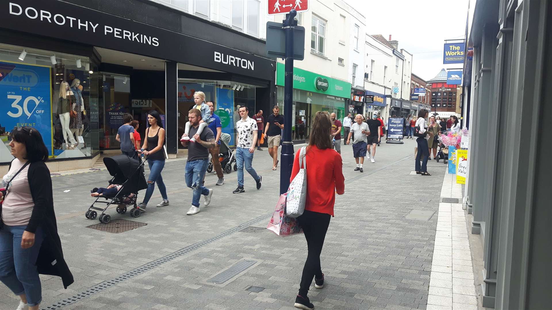 Before Monday, non-essential shops had been closed for about three months