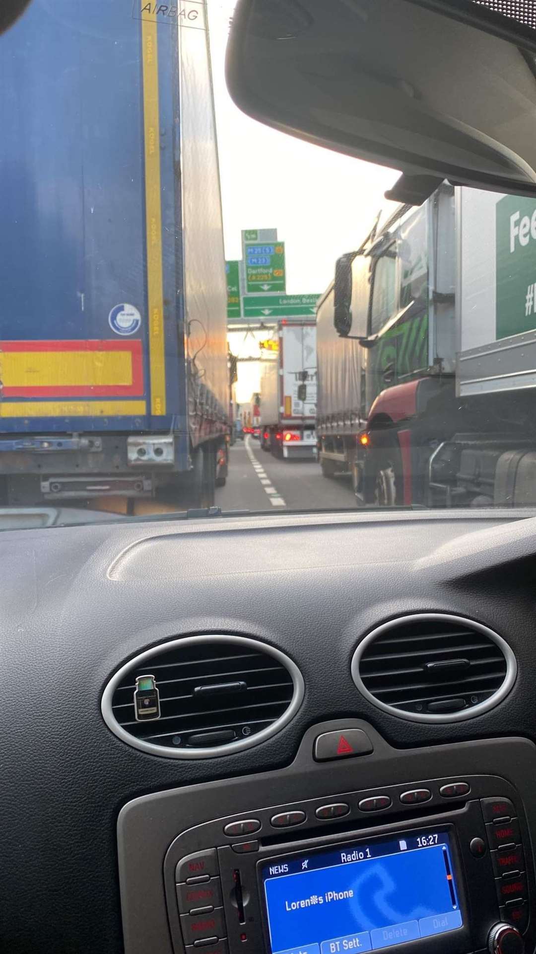 Chris was stuck on the M25 for hours. Picture: Chris Armstrong