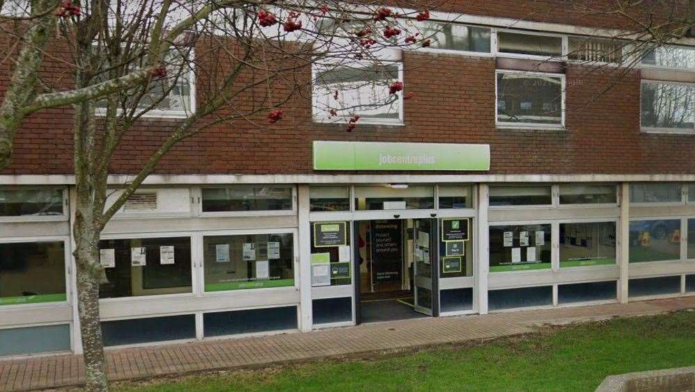 The victim has had to change the location of his workplace from Folkestone Jobcentre. Picture: Google