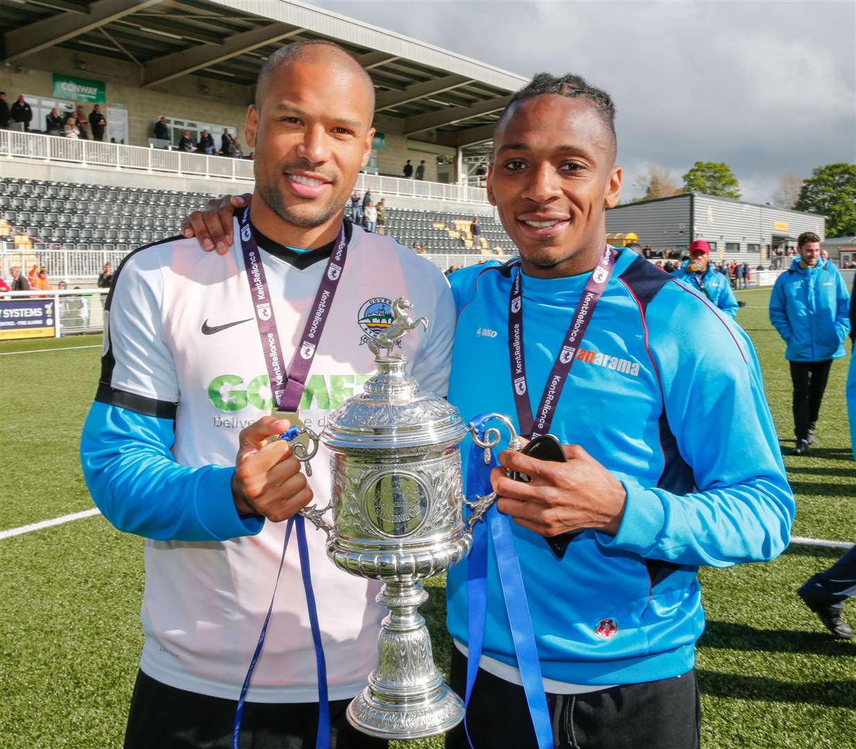 Ross Lafayette scored in Dover's Kent Senior Cup final win over his old club Welling Picture: Matthew Walker