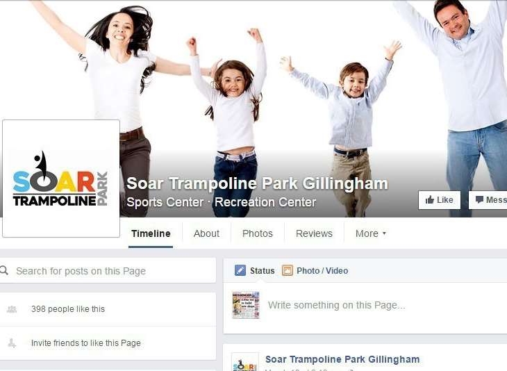Soar trampoline centre has already set up a website and Facebook page