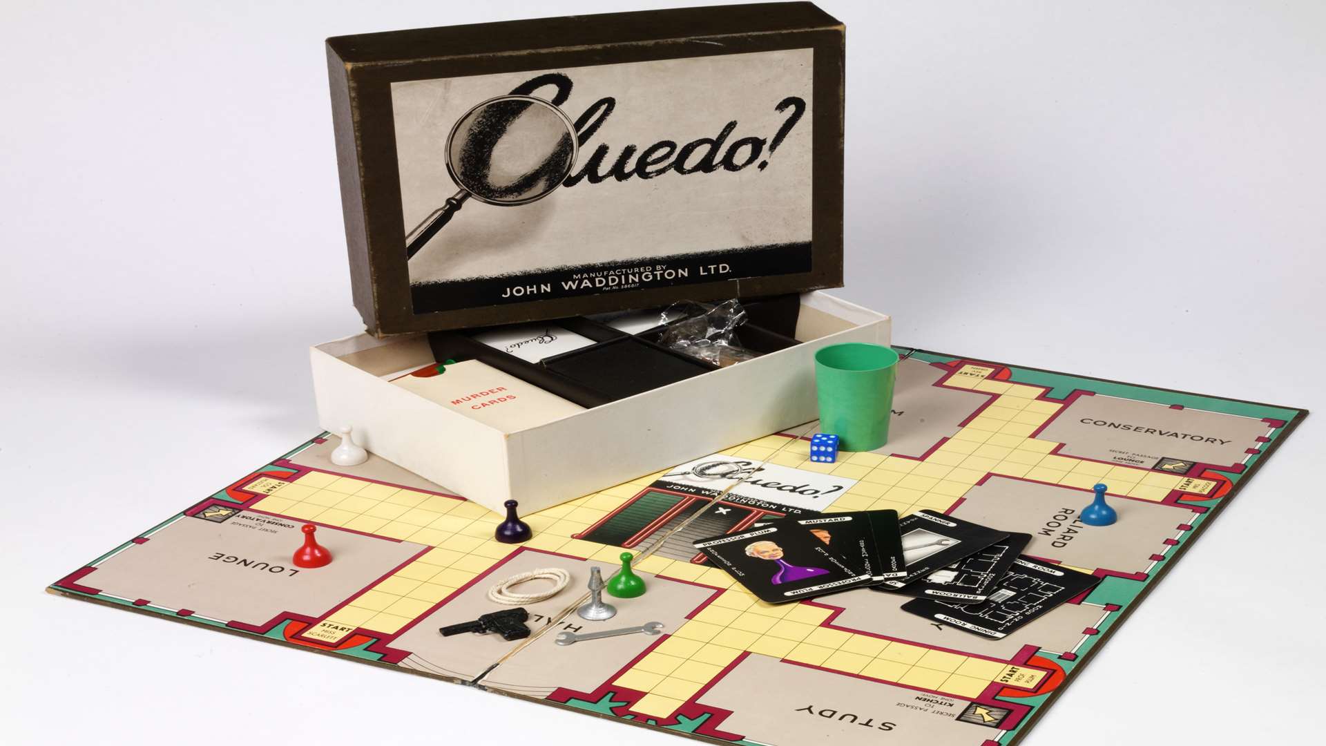 A Cluedo board game from the 1950s