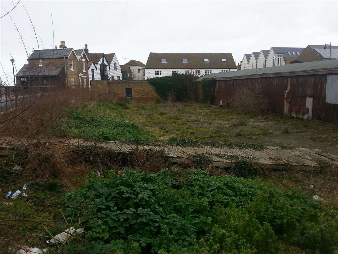 The Oval Chalet site before the development