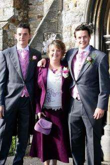 Luke Watson, who died after walking onto the M20, with Julie Arnold &amp; Mark Watson