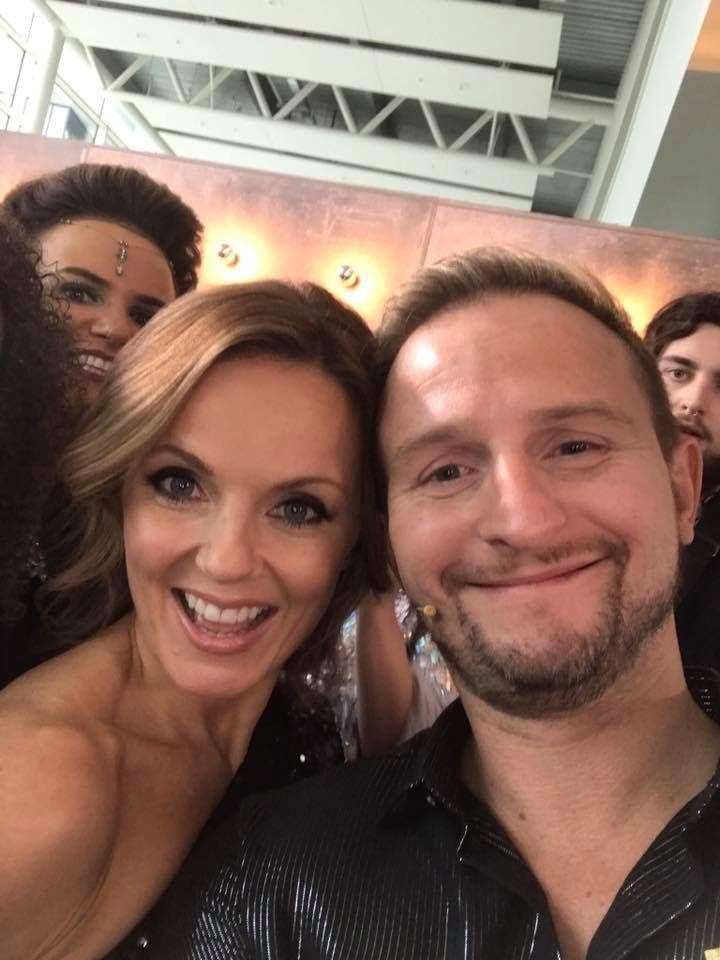 Chris Shannon with Geri Halliwell